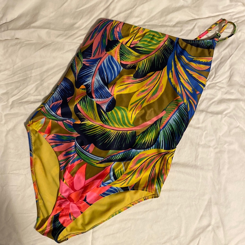 Aerie full coverage one-shoulder one piece swim